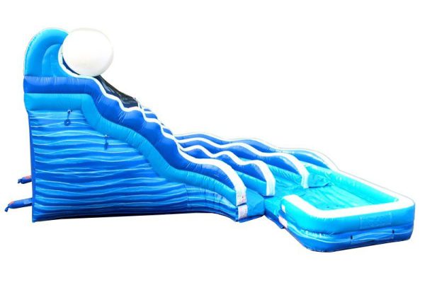 19' Double Lane Curved Water Slide - Image 3