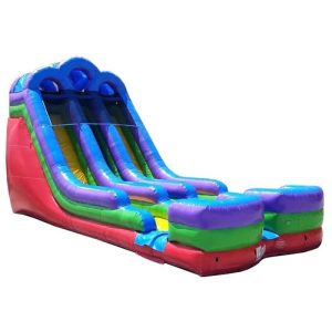 18' Retro Double Water Slide