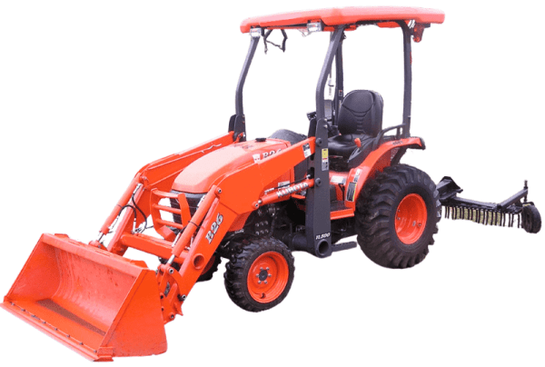 Tractor w/York Rake